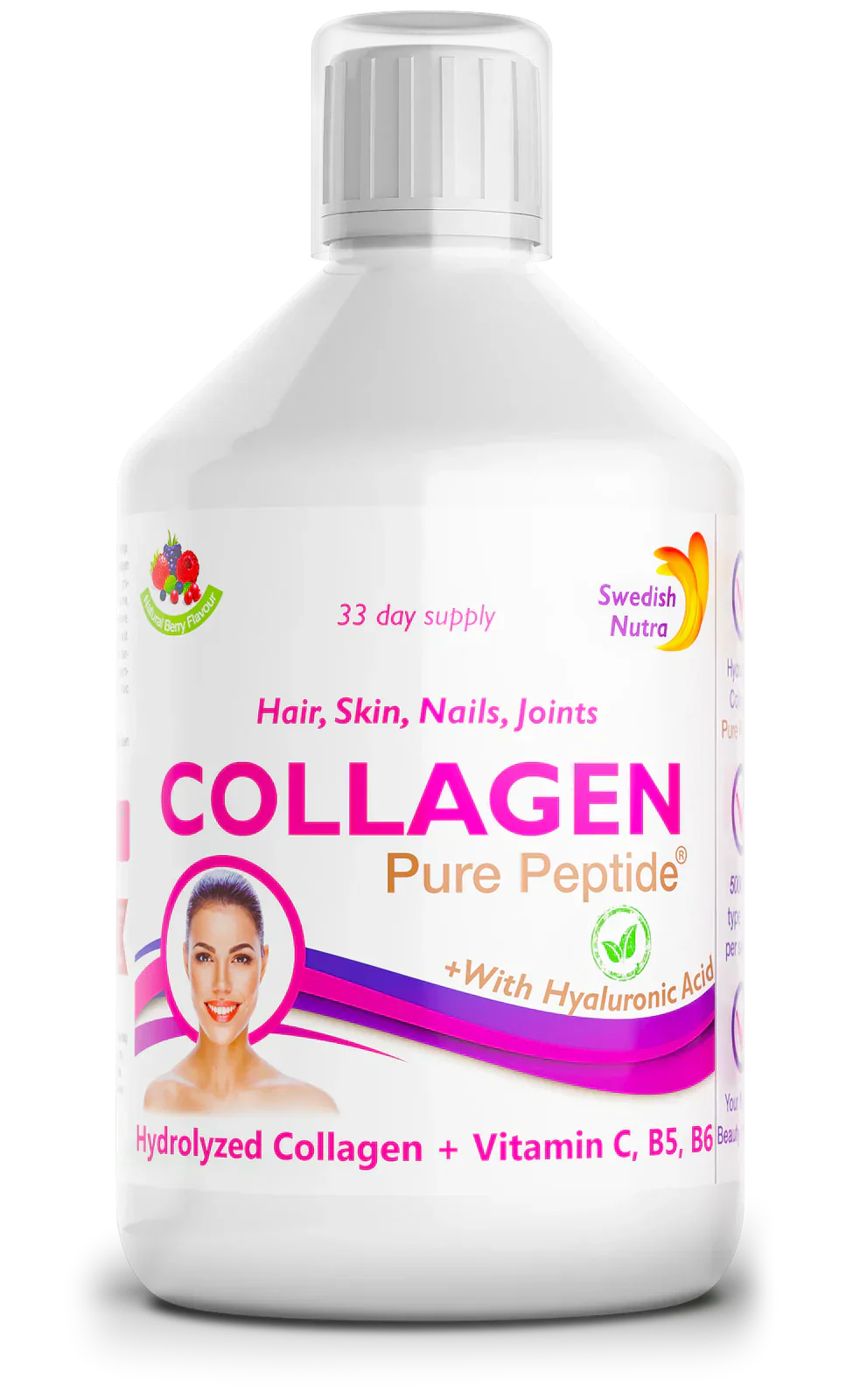Kolagen bydlęcy 5000 mg z kwasem hialuronowym 5 mg - 500 ml