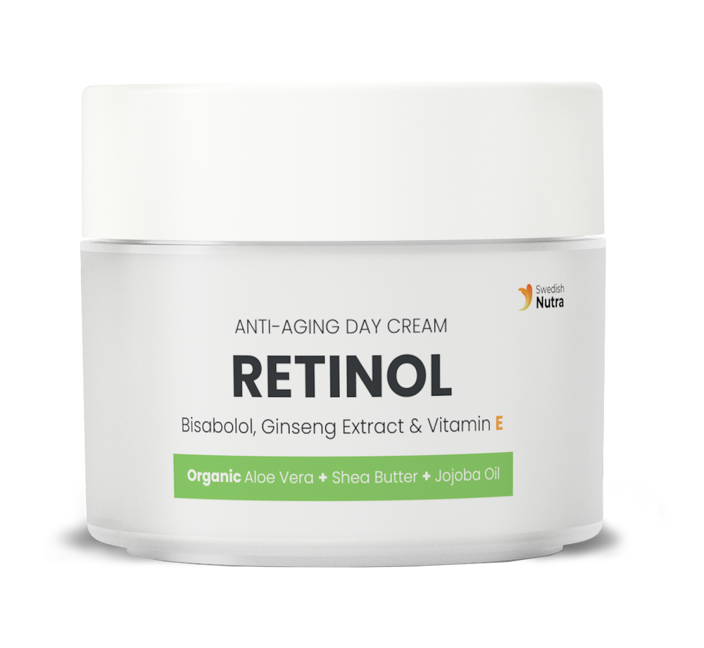 Dienos kremas su retinoliu, hialuronu ir kolagenu 50 ml švediško Nutros