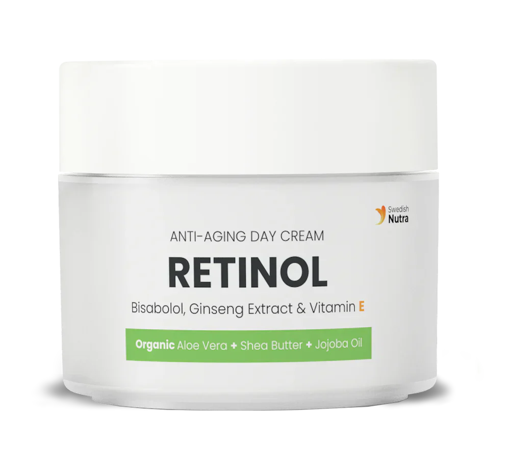 Dienos kremas su retinoliu, hialuronu ir kolagenu 50 ml švediško Nutros