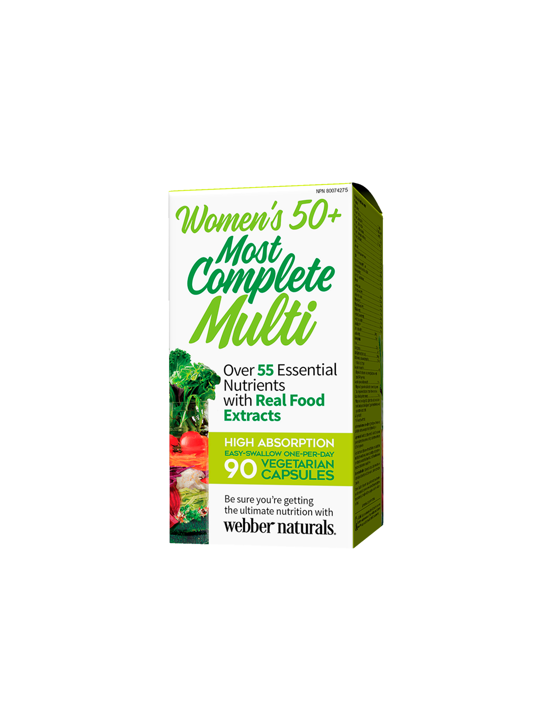 Multivitamíny pro ženy 50+ – ženské nejúplnější kapsle Multi 50+, 90 V <tc>Webber Naturals</tc>