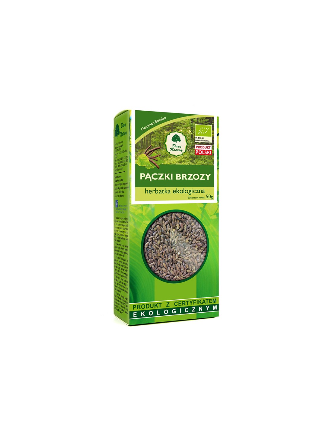Poupata břízy bělokoré Bio, 50 g <tc>Dary Natury</tc>