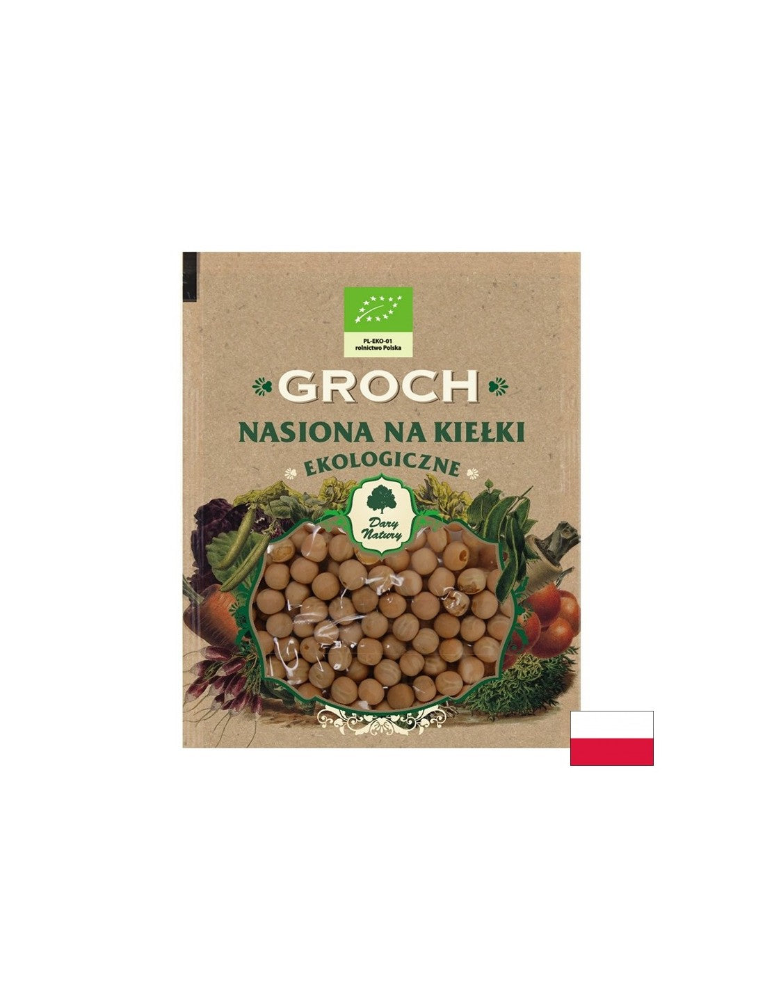 Peas - seeds for sprouts Bio, 50 g Dary Natury