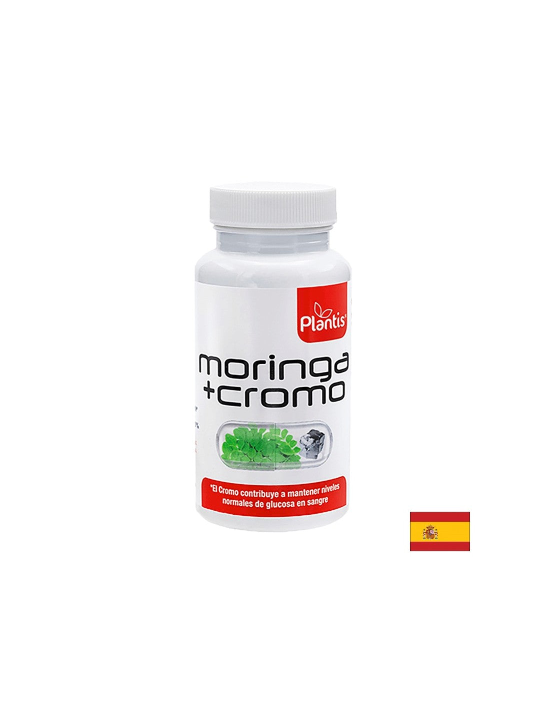 Hubnutí a kontrola chuti k jídlu - Moringa 500 mg & chrom 40 µg - Moringa + Cromo Plantis®, 60 tobolek