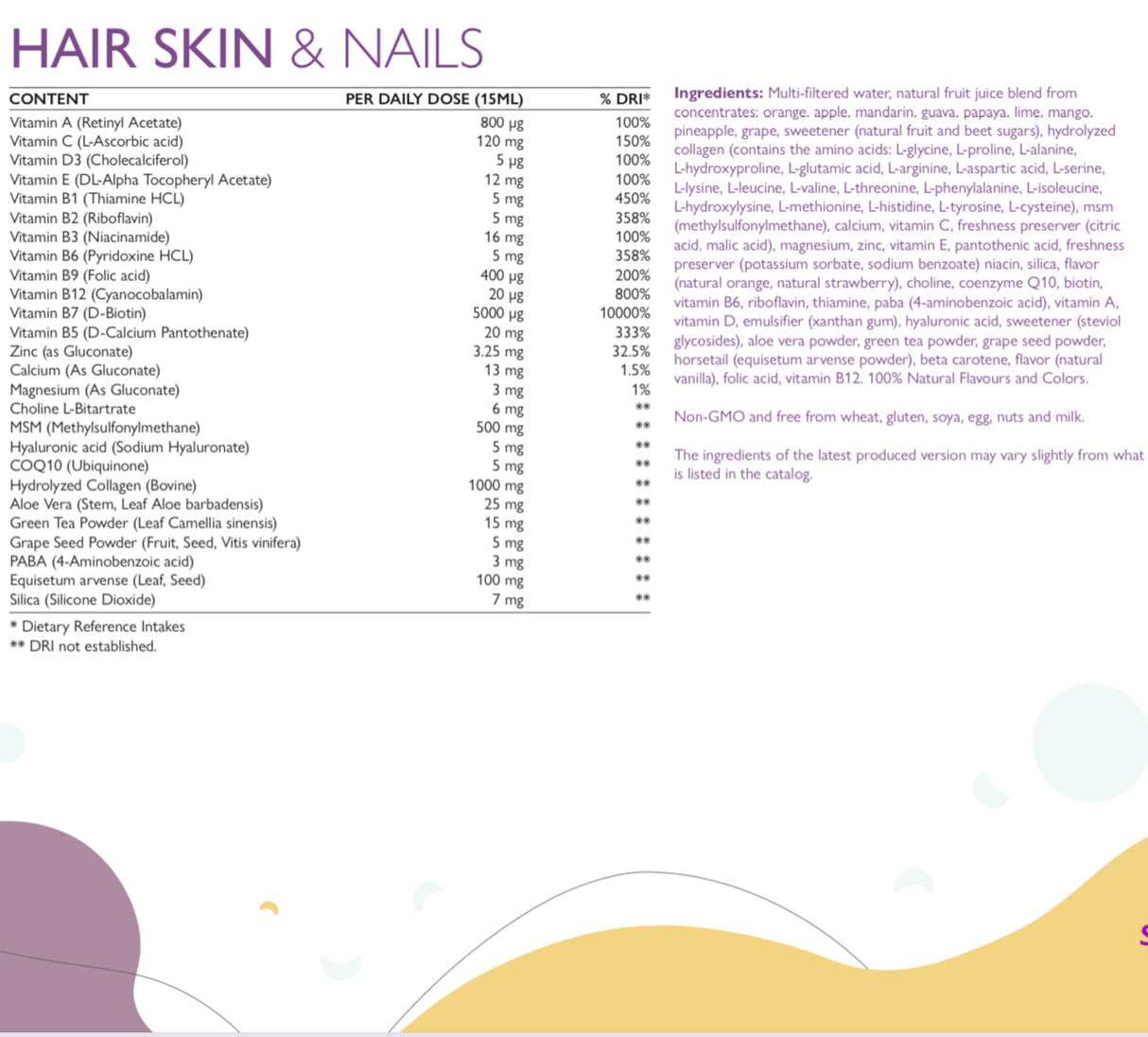 Beauty hair, skin and nails complex - 500 ml