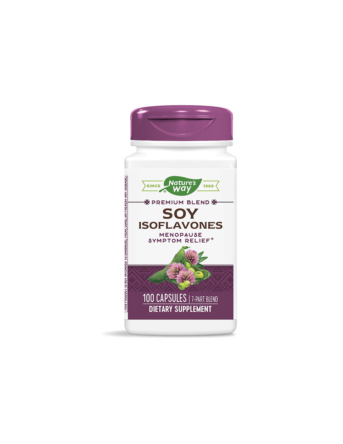 Soy isoflavones - premium formula - For menopause, 500 mg, 100 capsules
