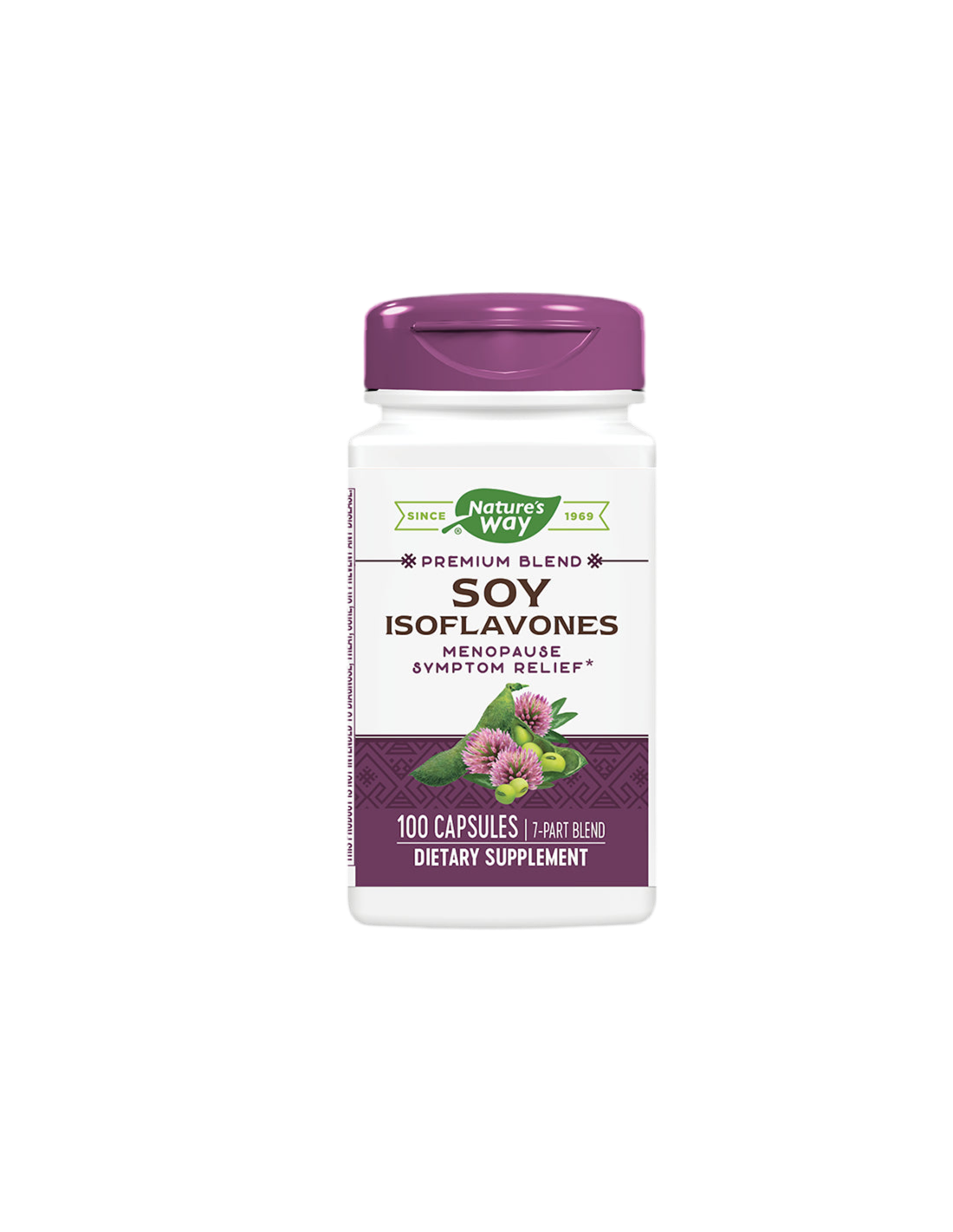 Soy isoflavones - premium formula - For menopause, 500 mg, 100 capsules