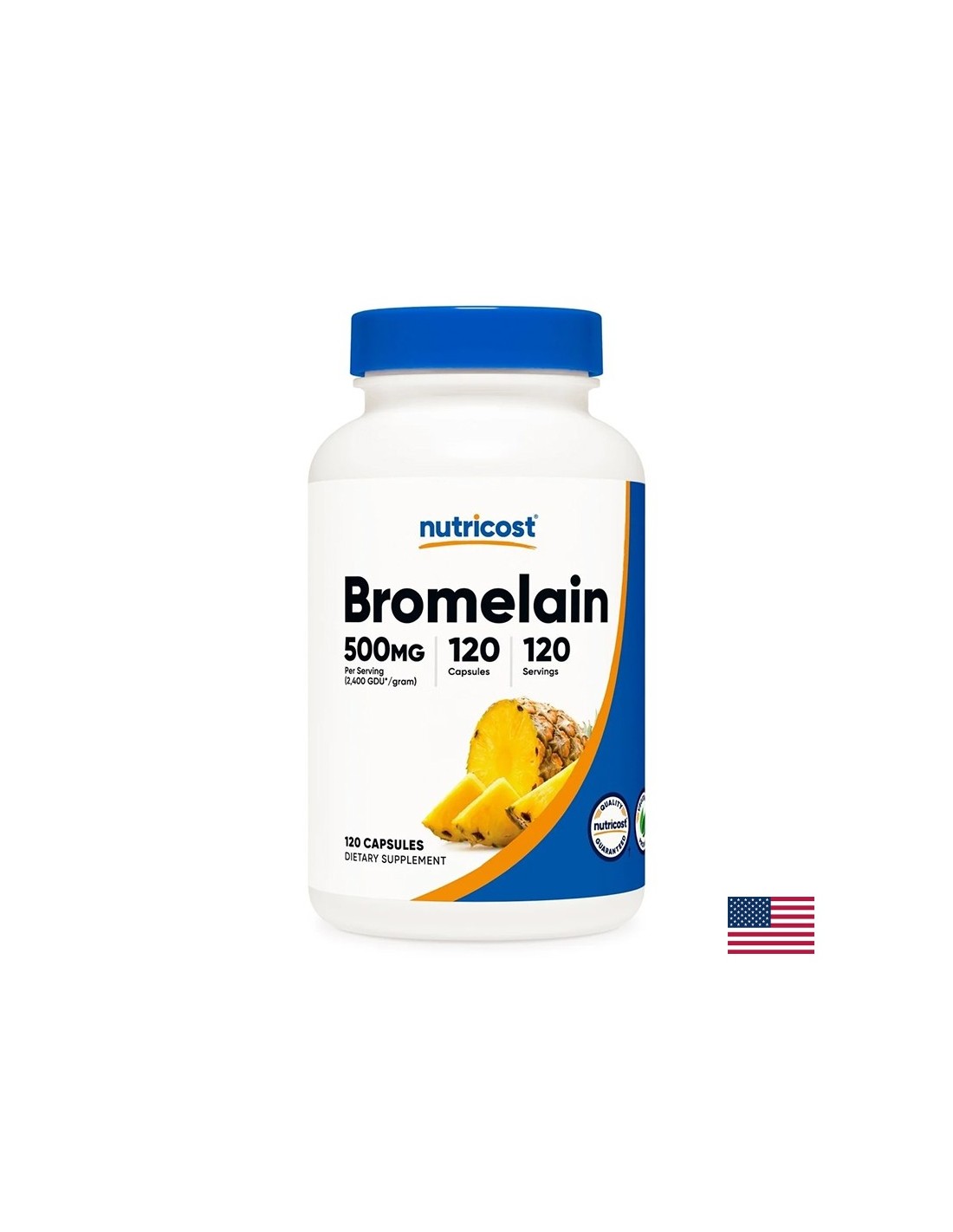 Buena digestión - Bromelain, 500 mg x 120 cápsulas