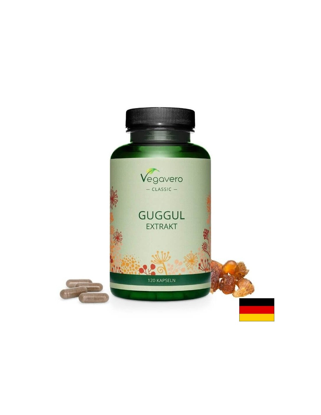 Guggl Extrakt / Gugul, 120 Kapselen, 100% vegan Vegavo