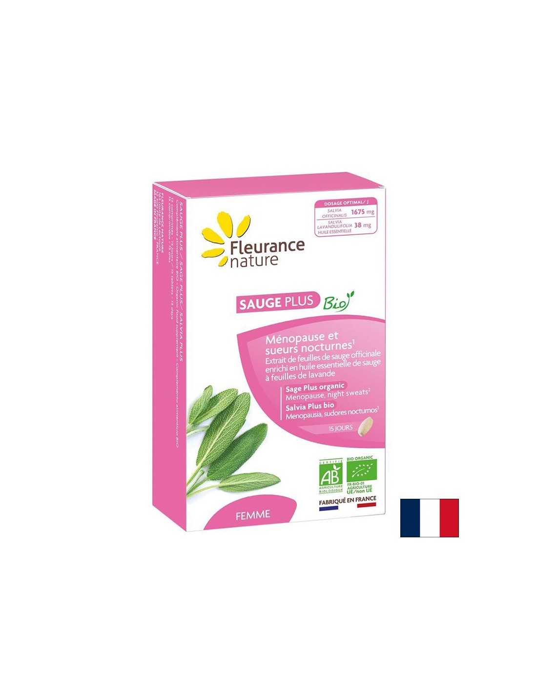 Pro menopauzu a nadměrné pocení - Salvia+, 500 mg x 15 tablet