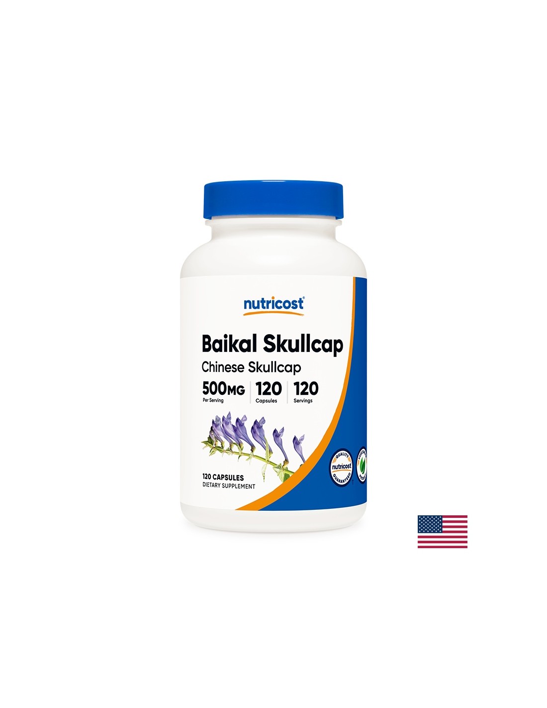 Relaxation and energy - Slemnik Baikal, 500 mg x 120 capsules Nutricost