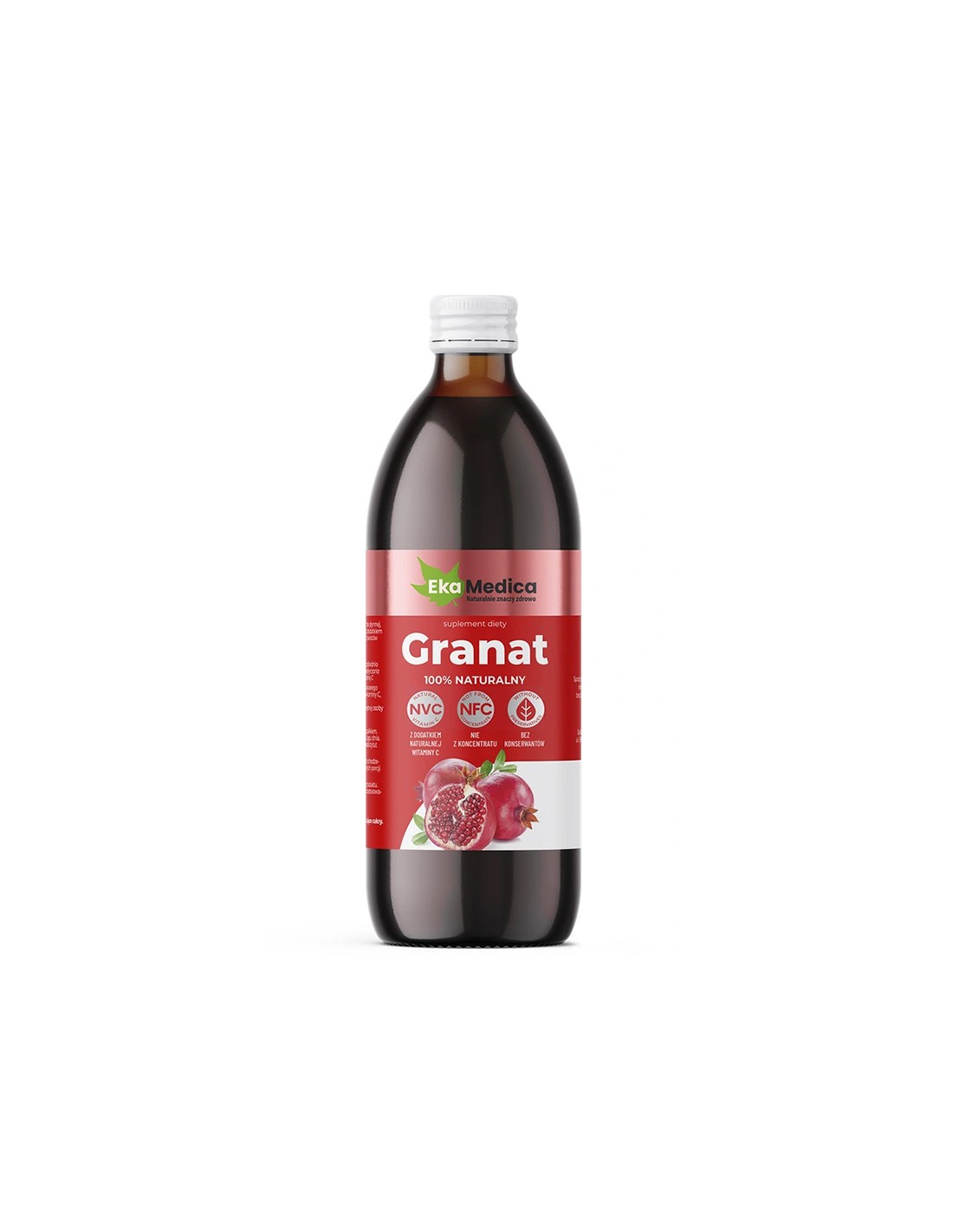 Granatų sultys su kamo -kamo ir natūraliu vitaminu C - antioksidantų ir tonikų energijai, 500 ml, 10 arba 20 dozių