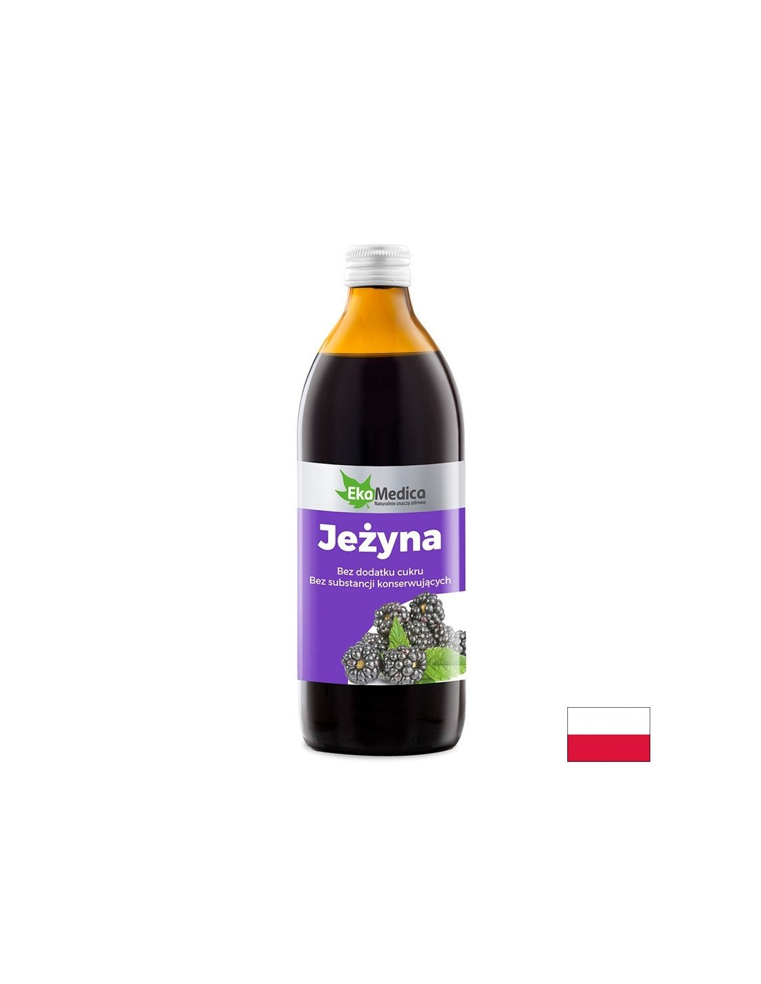 Sok jeżyny z Camu -Camu i naturalną witaminą C - ochrona przeciwutleniacza i przeciwdziałanie, 500 ml, 10 lub 20 dawek