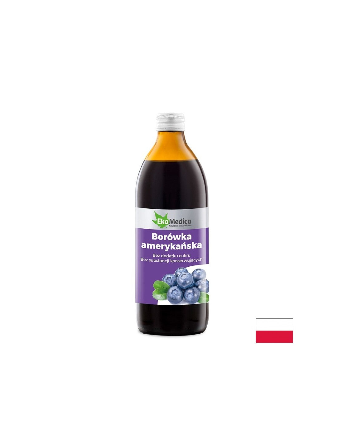 Antioksidantas - Amerikos mėlynės, 500 ml Ekamedica