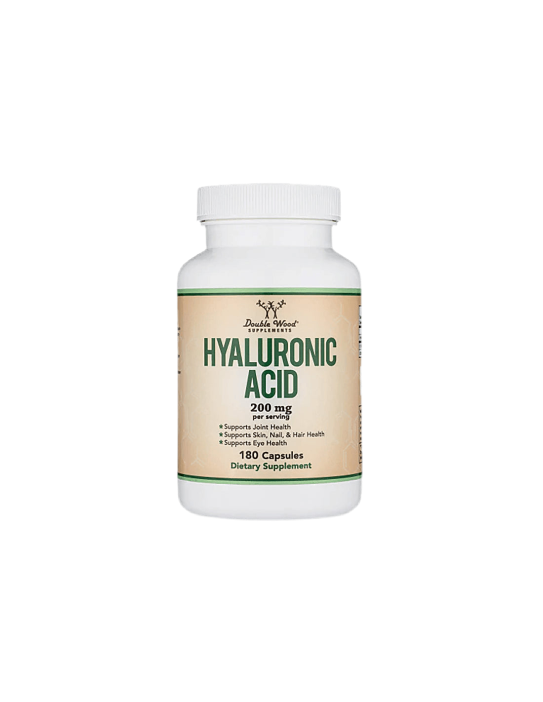 Hyaluronic acid - Hyaluronic acid, 180 capsules Double Wood - Nutra Best Europe