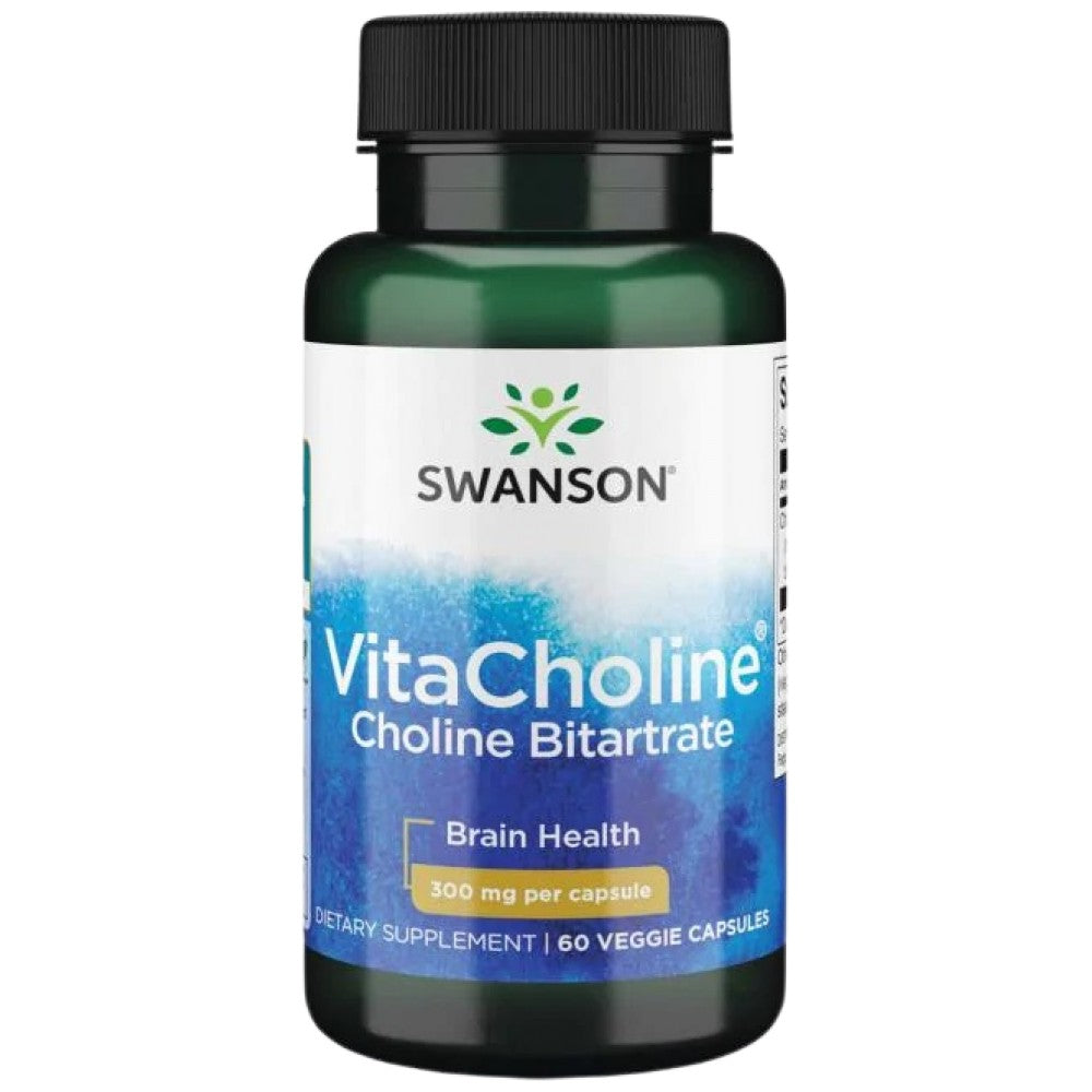 VitaCholine Choline Bitartrate 300 mg 60 capsules