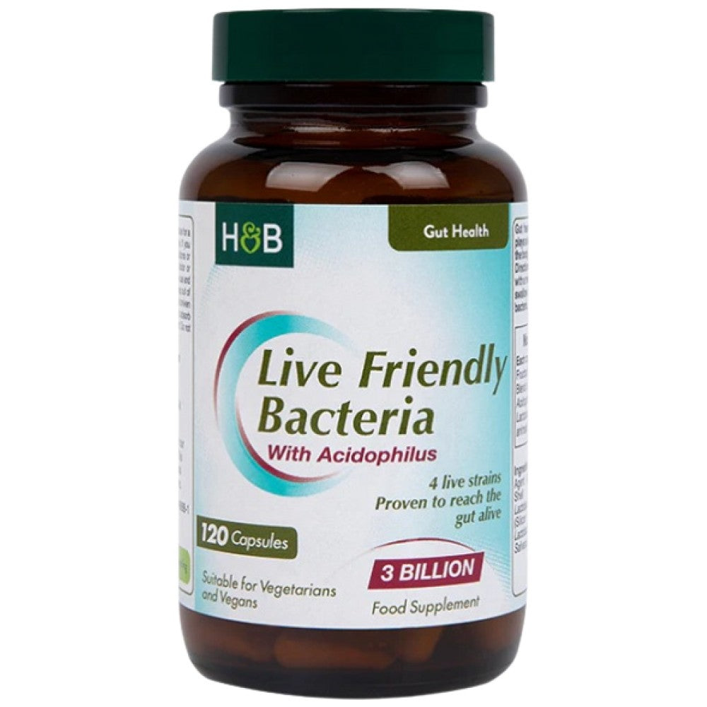 Live vriendelijke bacteriën | Met Acidophilus 3 miljard - 120 capsules