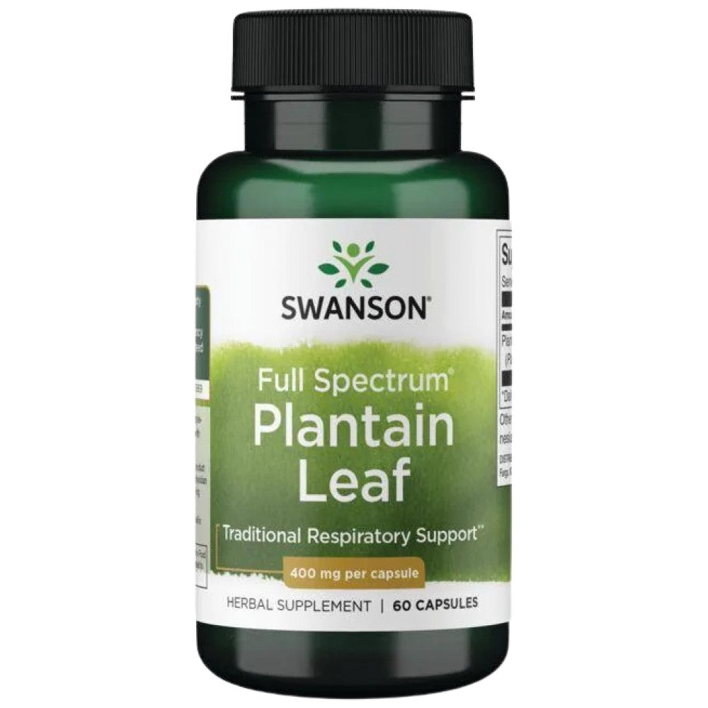 Full Spectrum Plantain Leaf 400 mg 60 capsules