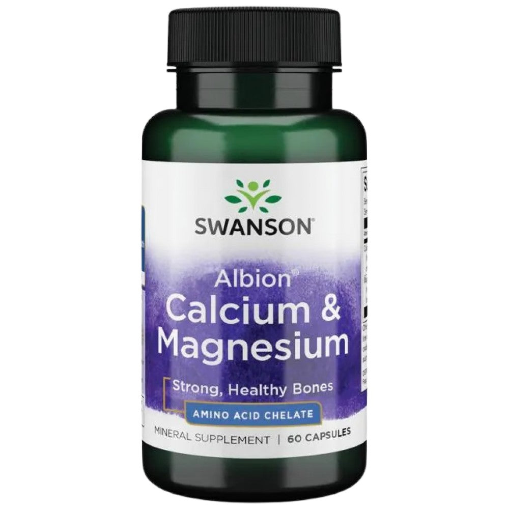 Albion Chelated Calcium Magnesium 2:1 60 capsules