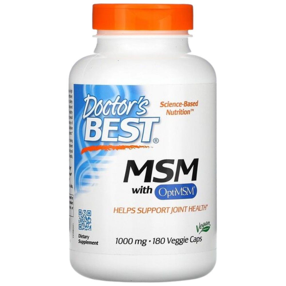 BEST Vegan MSM 1000 mg | With OptiMSM - 180 capsules