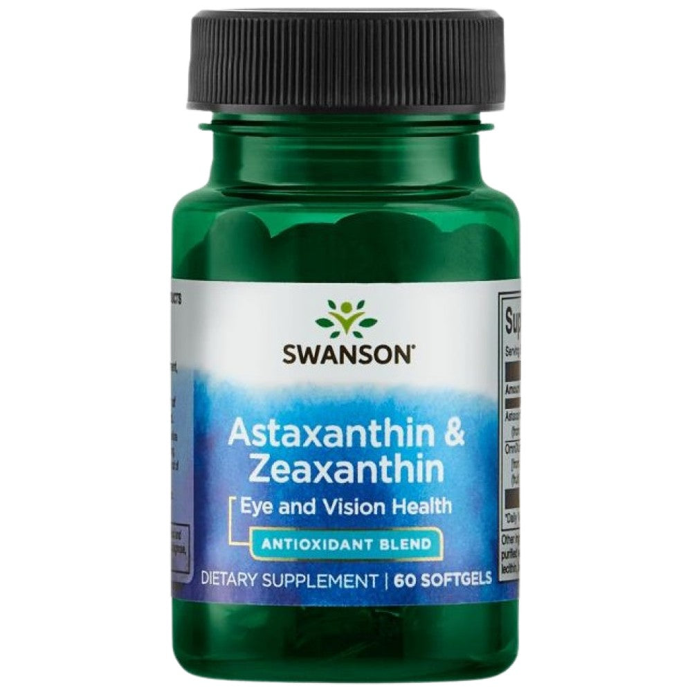 Astaxanthin and Zeaxanthin 60 Gel capsules