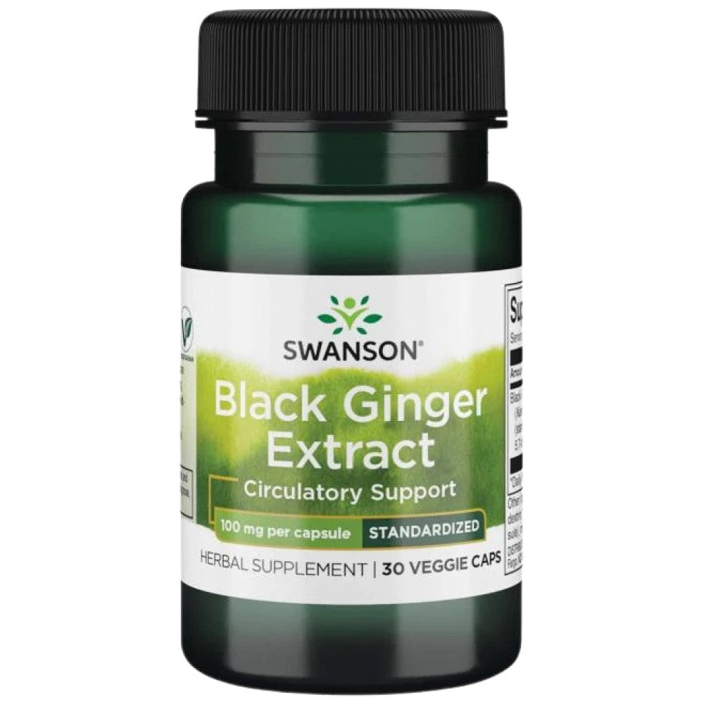 Black Ginger Extract 100 mg 30 capsules