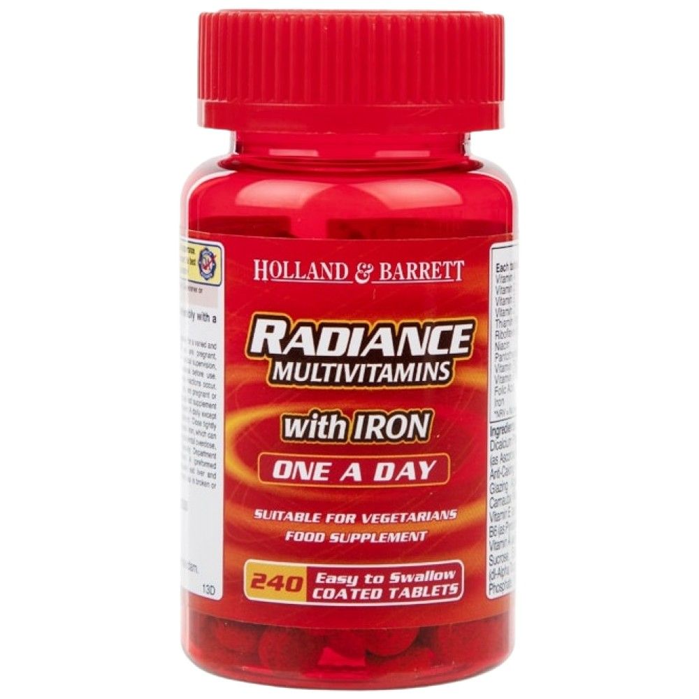 Radiance Multivitamins & Iron | One a Day - 240 Tablets