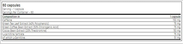 Auksinė linija/Lipo 9 - termogeninis riebalų degiklis - 60 kapsulių