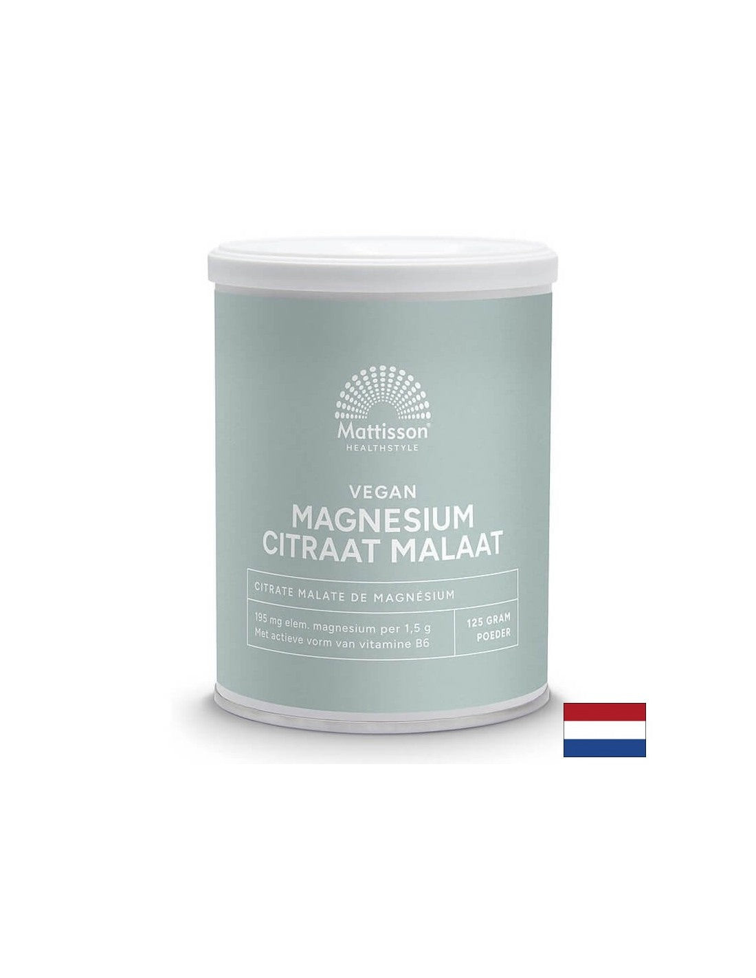 Nervové a kardiovaskulární systémy - hořčík (citrát, malate) vegan + vitamín B6, 125 g prášek