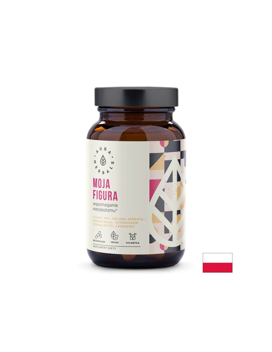 Metabolismo (fórmula con saúco negro, té verde, morera blanca, pareja yarrow), 60 cápsulas