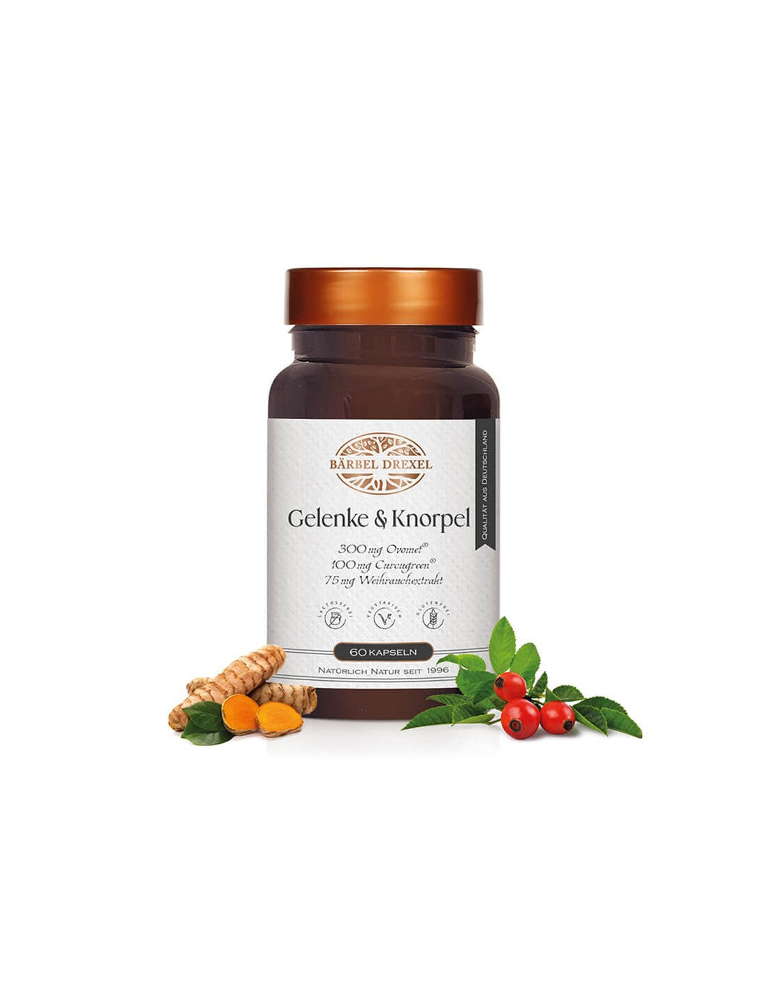 Gewrichtsformule met collageen, elastine, vitamines en kruiden - voor pijn en ontsteking, 60 capsules <tc>Bärbel Drexel</tc>