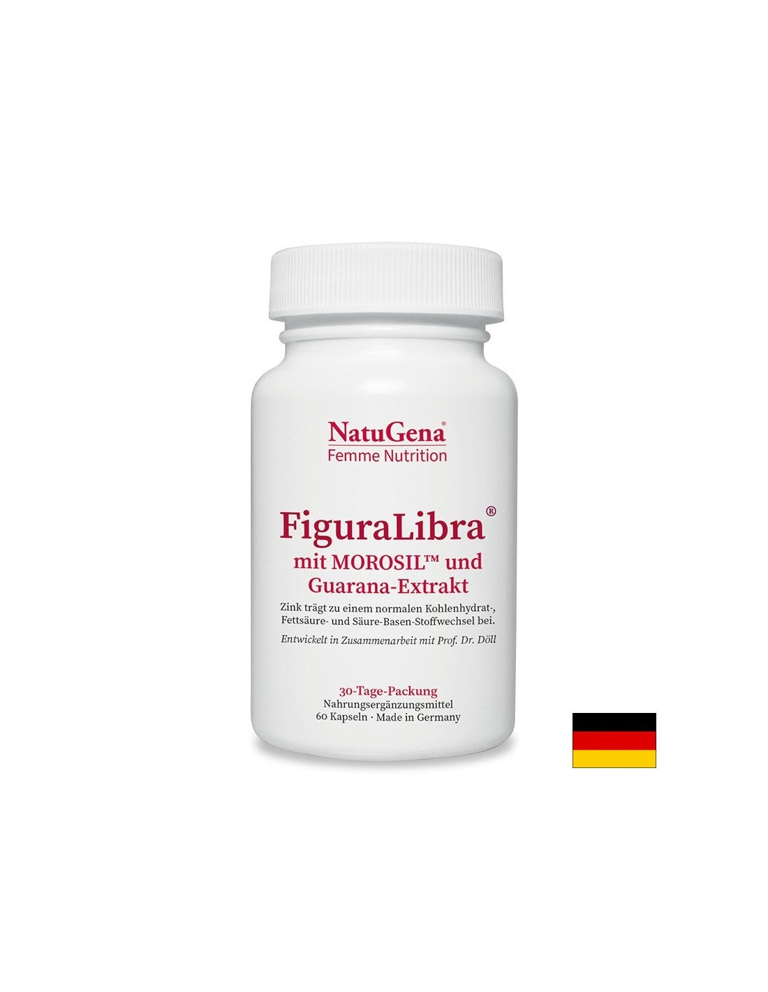 Figura Libra (con extracto de naranja sanguina, guarana, té verde) - control de peso y activación metabólica, 60 cápsulas