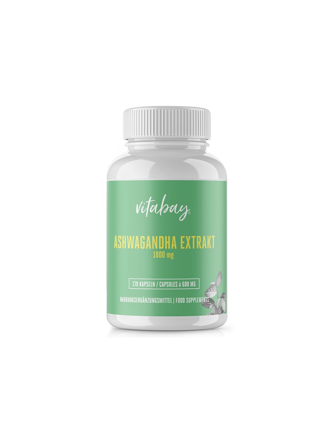 Estrés y buen humor - Ashwagandha, 600 mg x 270 cápsulas