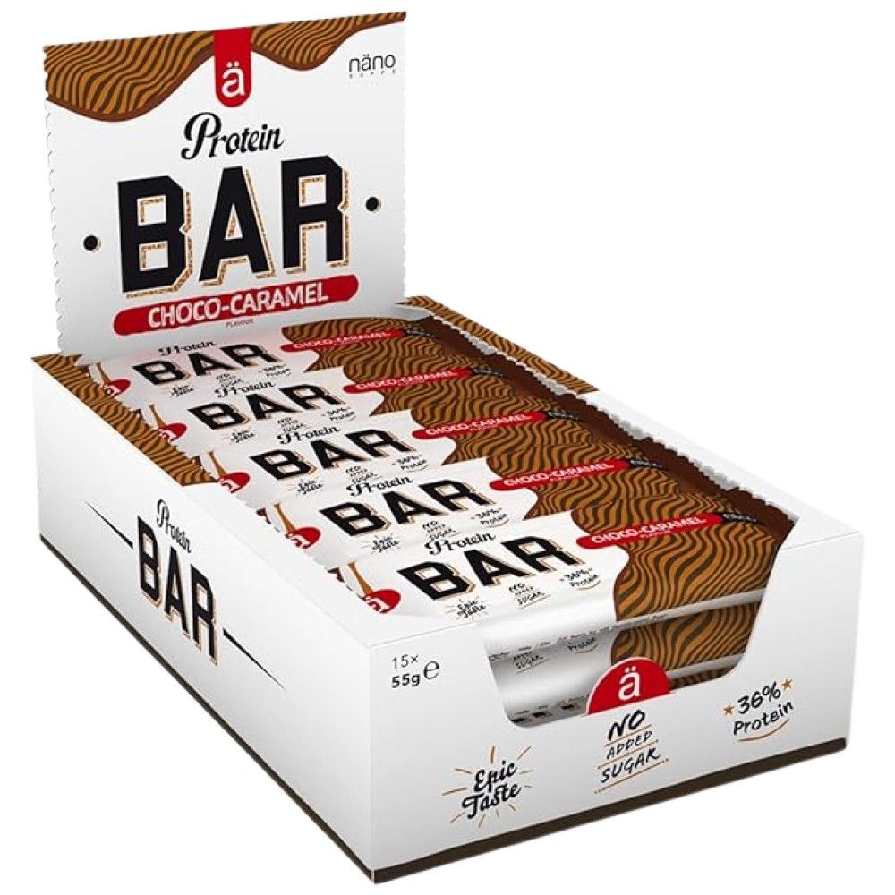 Bar białkowy | Brak dodanego cukru - 15 x 55 gramów