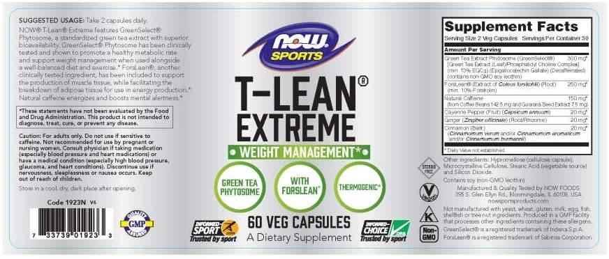 T-Lean Xtreme | Thermogenic Burner - 60 capsules