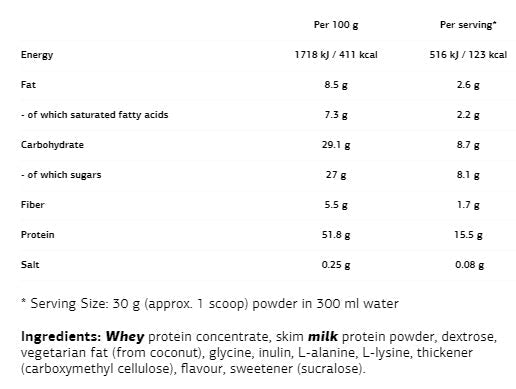 Milkshake Protein - 0,500 kg