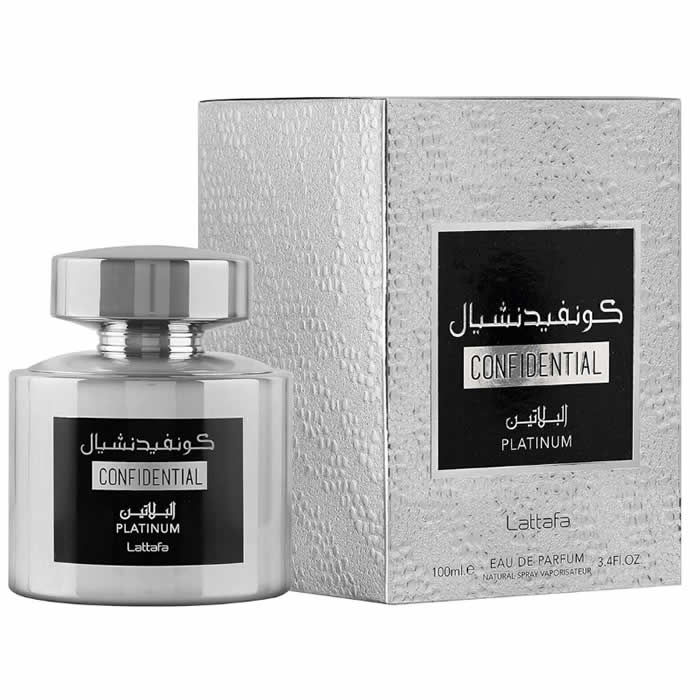 <tc>LATTAFA</tc> CONFIDENTIAL PLATINUM EDP SPRAY 100 ML