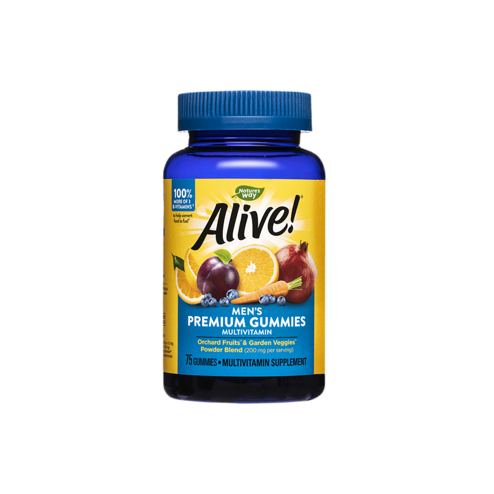 Alive! Men's Gummy Vitamins - 75 Chewable Tablets