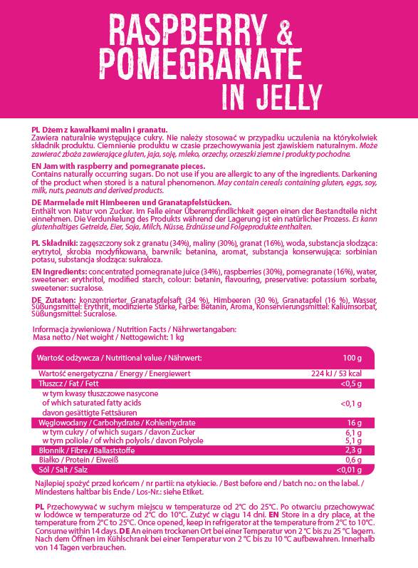 Frulove in Jelly | Raspberry & Pomegranate - 1000 grams