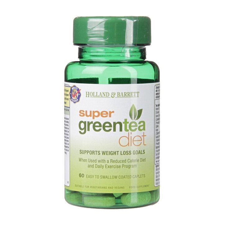 Формула супер диета зелен чай (Super Green Tea Diet) 60 таблетки HOLLAND & BARRETT - Feel You