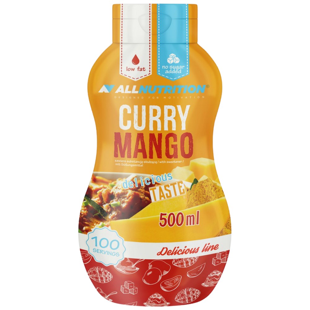 Nulová kalorická omáčka Curry Mango - 500 ml