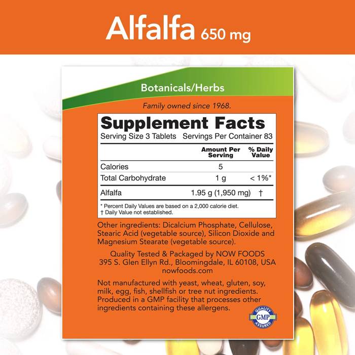 Alfalfa 650 mg - 500 tablet