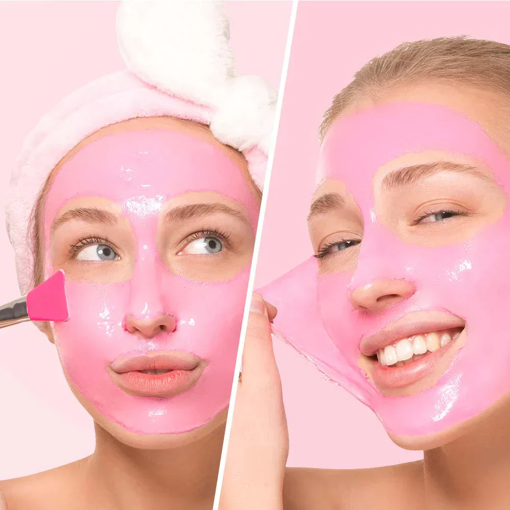 Hydrating peeling mask with activated charcoal and pink clay - 75 ml