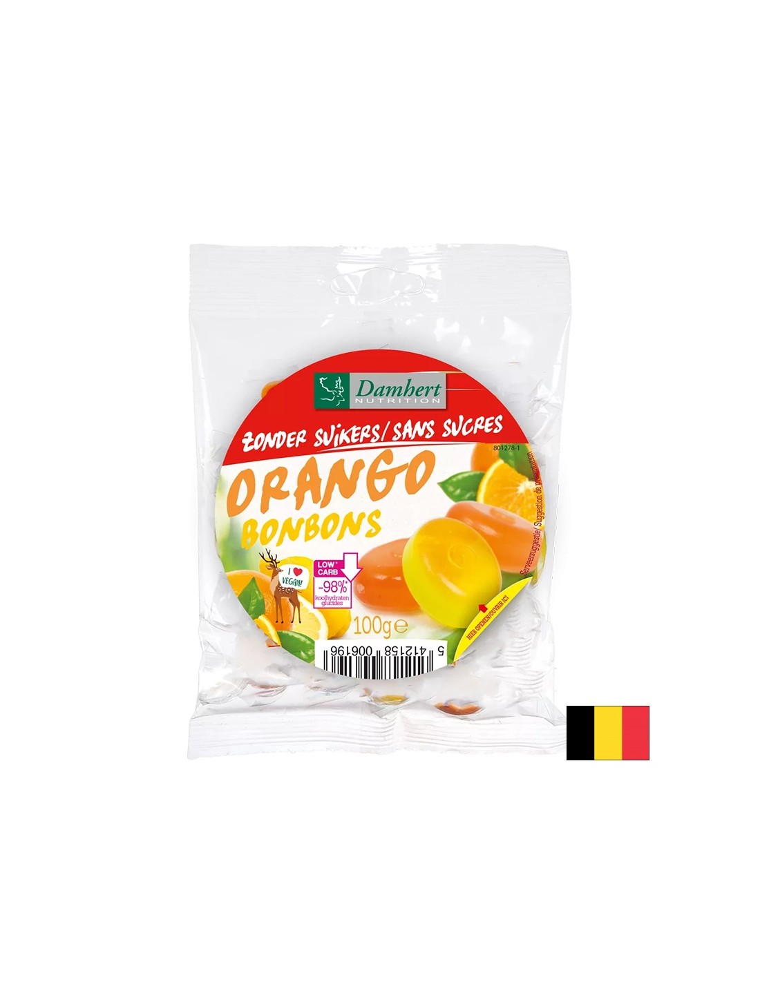 Ovocné lízátka (bez cukru), 75 g