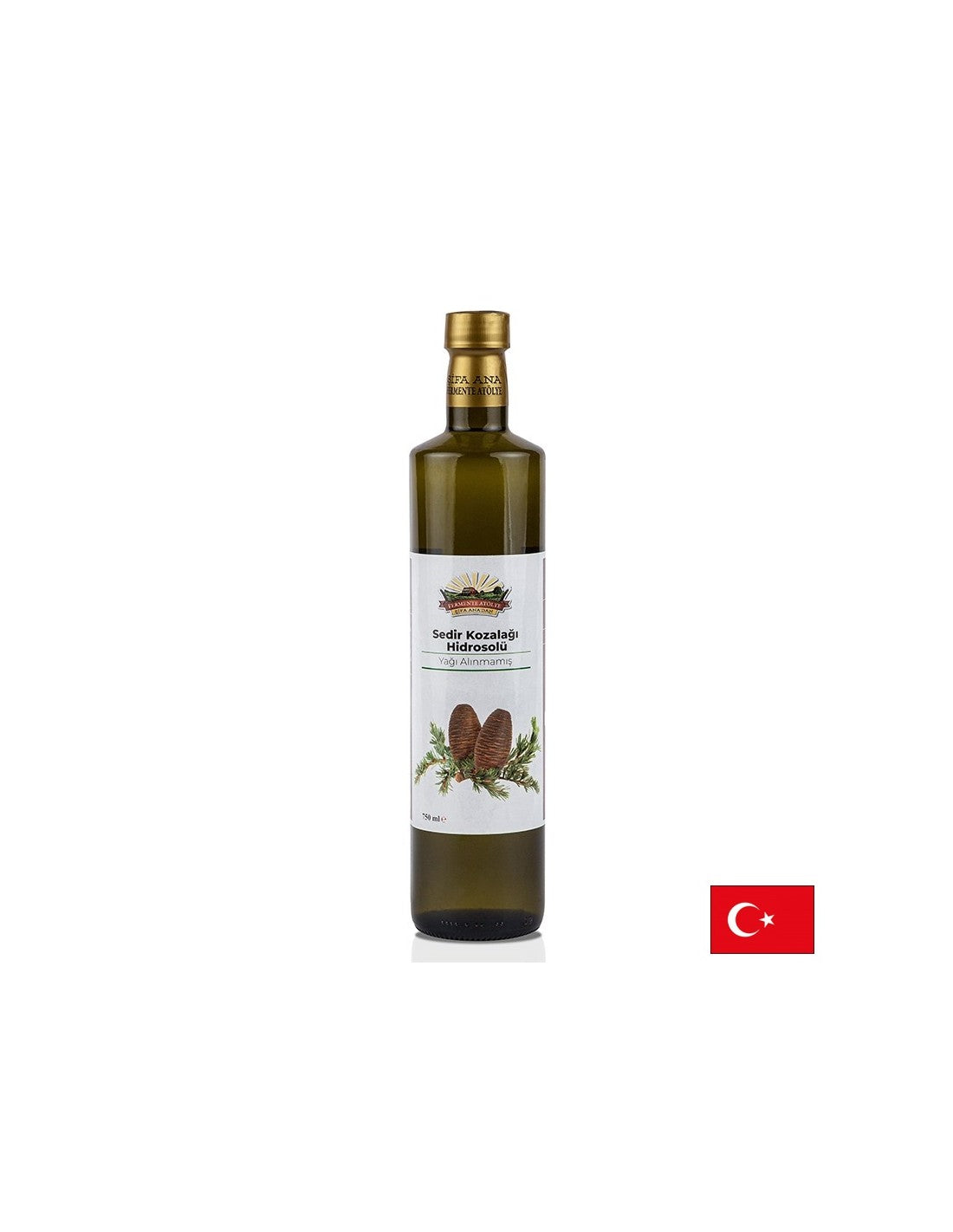Hydrosol (Floral Water) from Cedar Cones - Skin Care, Respiratory and Nervous System, 750 ml
