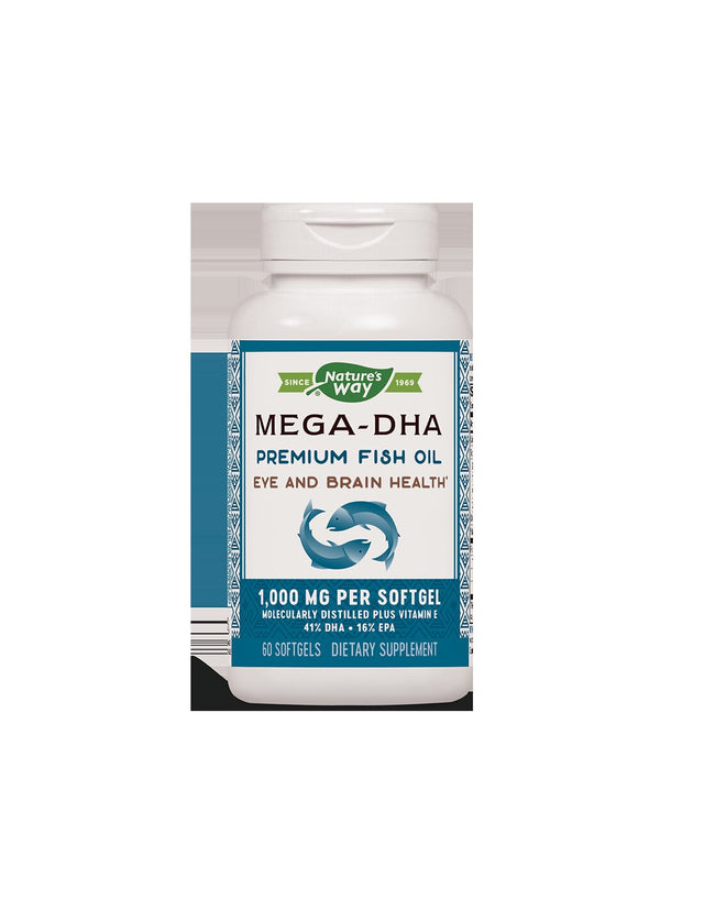 Mega-DHA Fish Oil 1000 mg - 60 капсули - Feel You