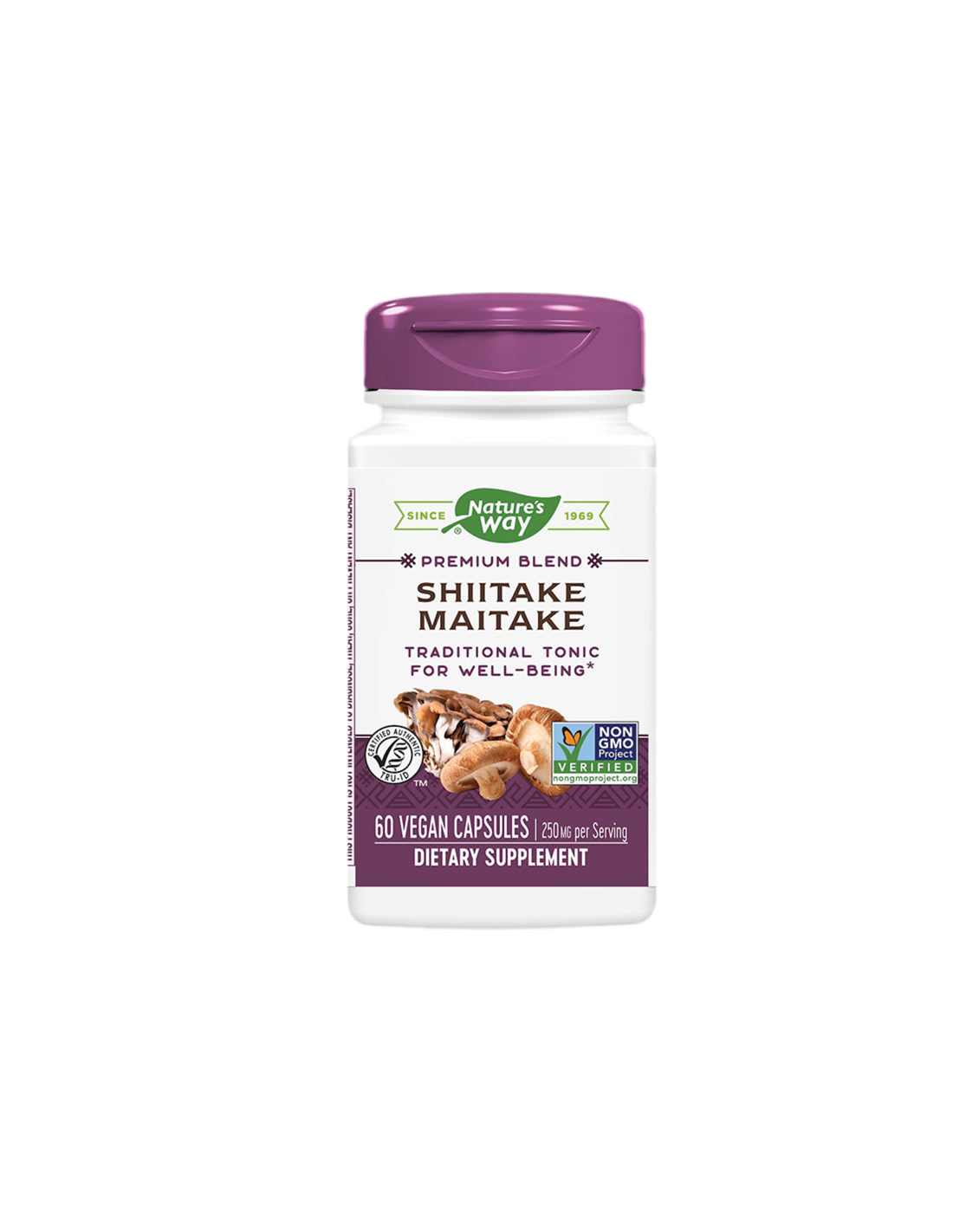 Shiitake & Maitake 250 mg - 60 capsules