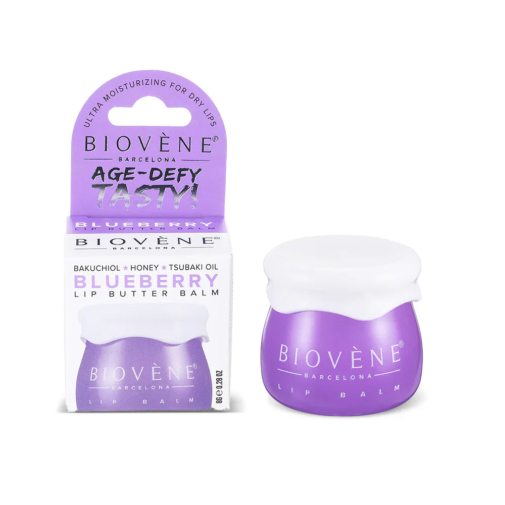 Lip balm with blueberry and bakuchiol – smoothing and nourishing - 8 grams