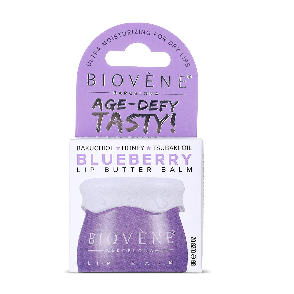 Lip balm with blueberry and bakuchiol – smoothing and nourishing - 8 grams