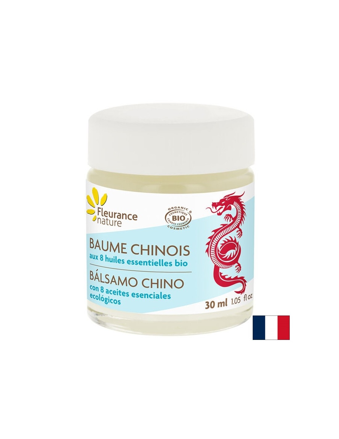 Bálsamo corporal chino con 8 aceites esenciales, naturaleza biológica