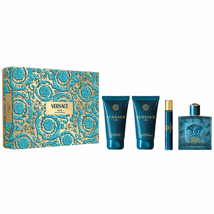 <tc>VERSACE</tc> Eros Eau De Parfume Spray 100ml Sada 4 kusů